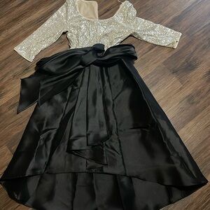 Black and sequin dress